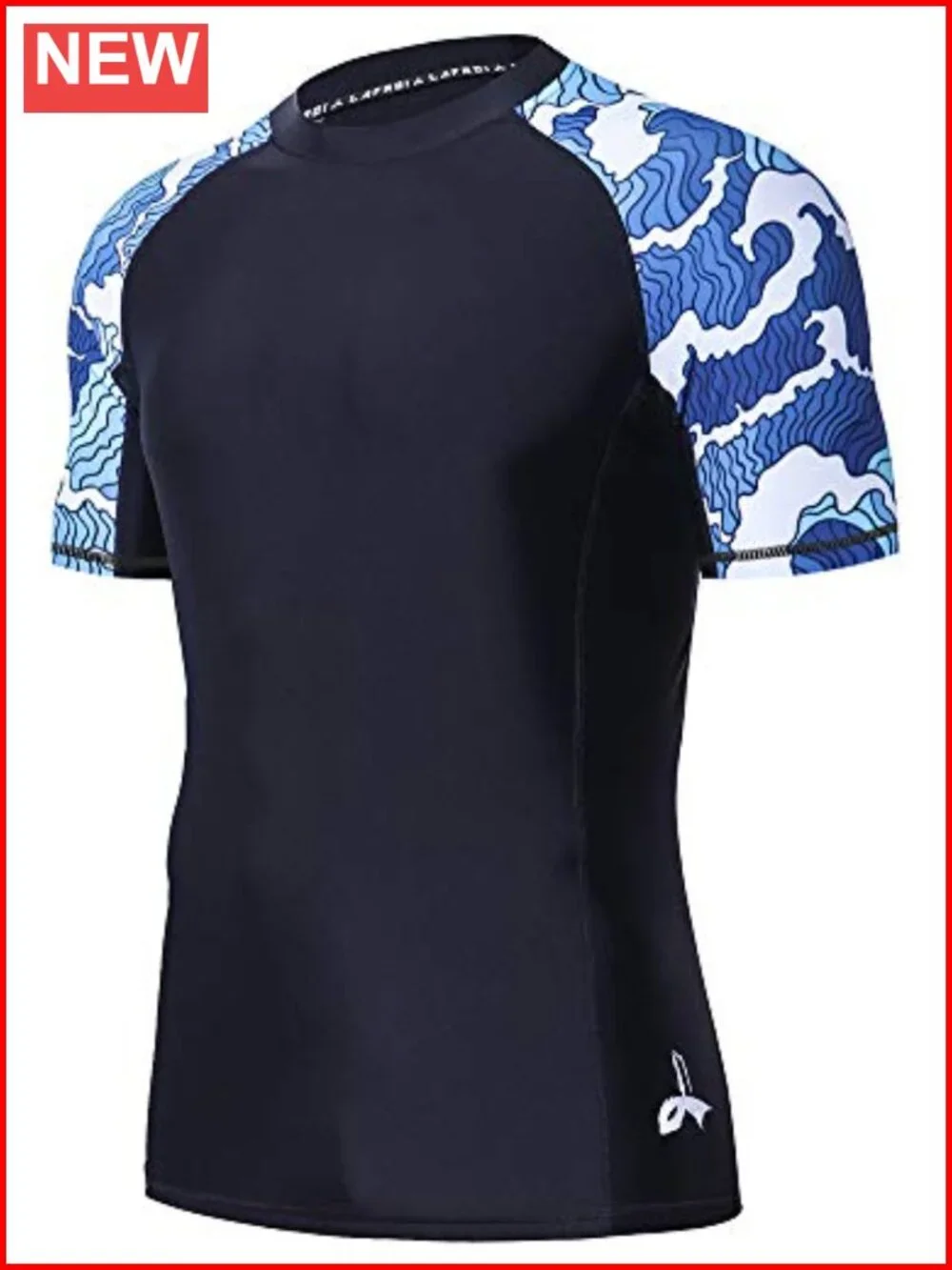 Men's UPF 50+ Compression Rash Guard Shirt Long Sleeve Performance Athletic